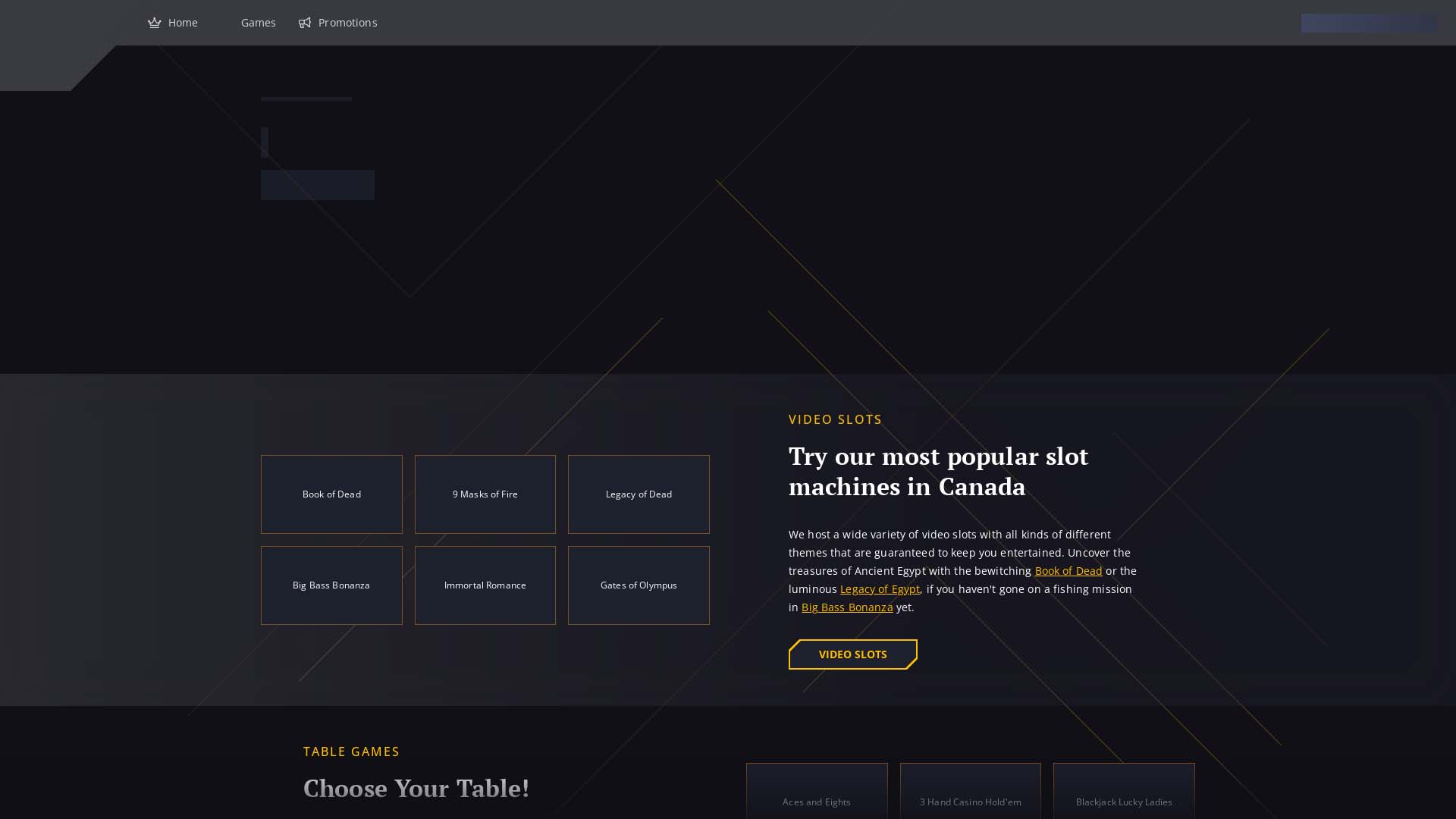 Screenshot of 21 Casino taken in 2025