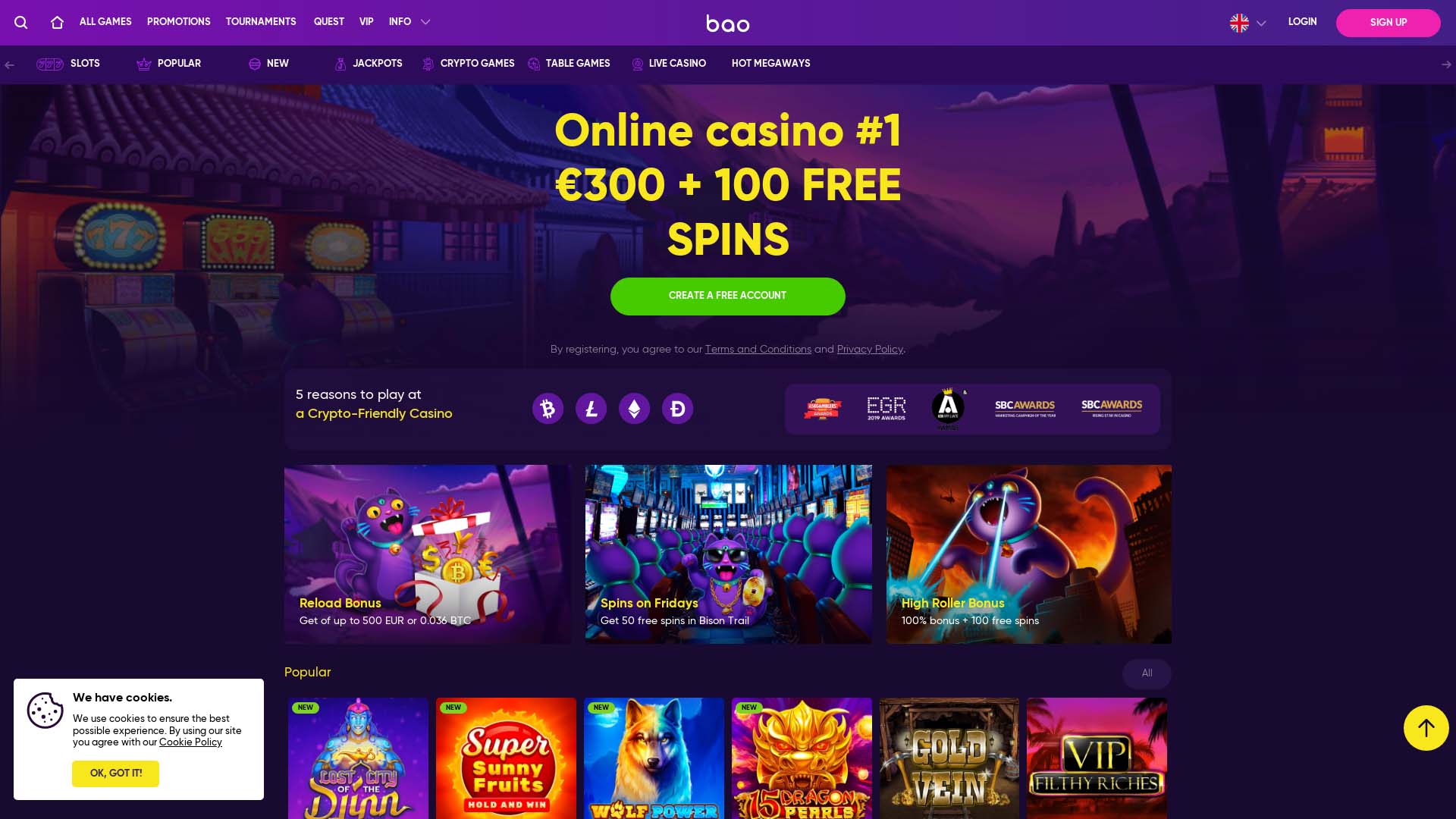 Screenshot of BaoCasino taken in 2025 Screenshot of BaoCasino taken in 2025