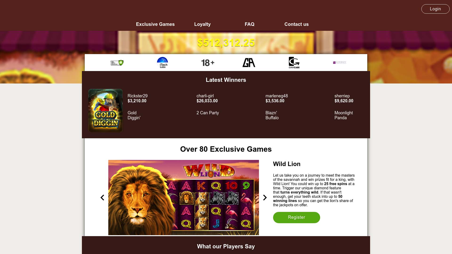 Screenshot of Bingo Cafe taken in 2025