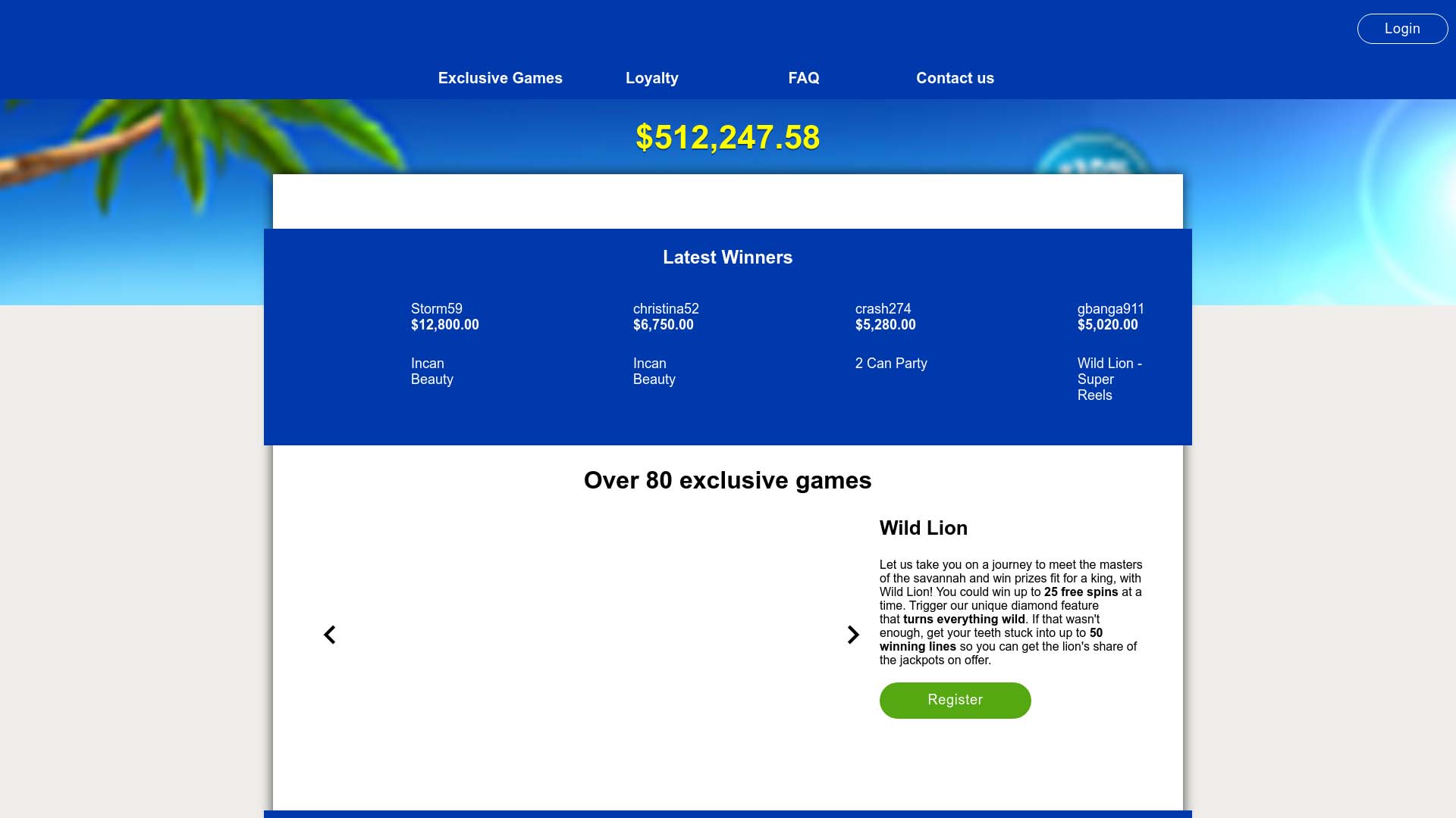 Screenshot of Bingo Liner taken in 2025