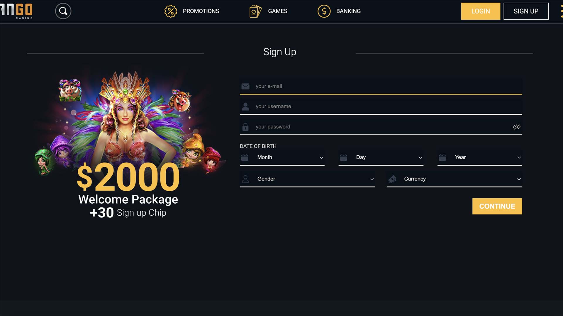 Brango Casino Registration Brango Casino Registration