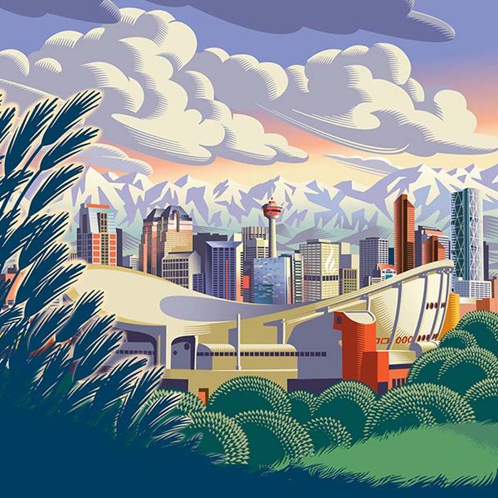 Calgary in Alberta, Canada