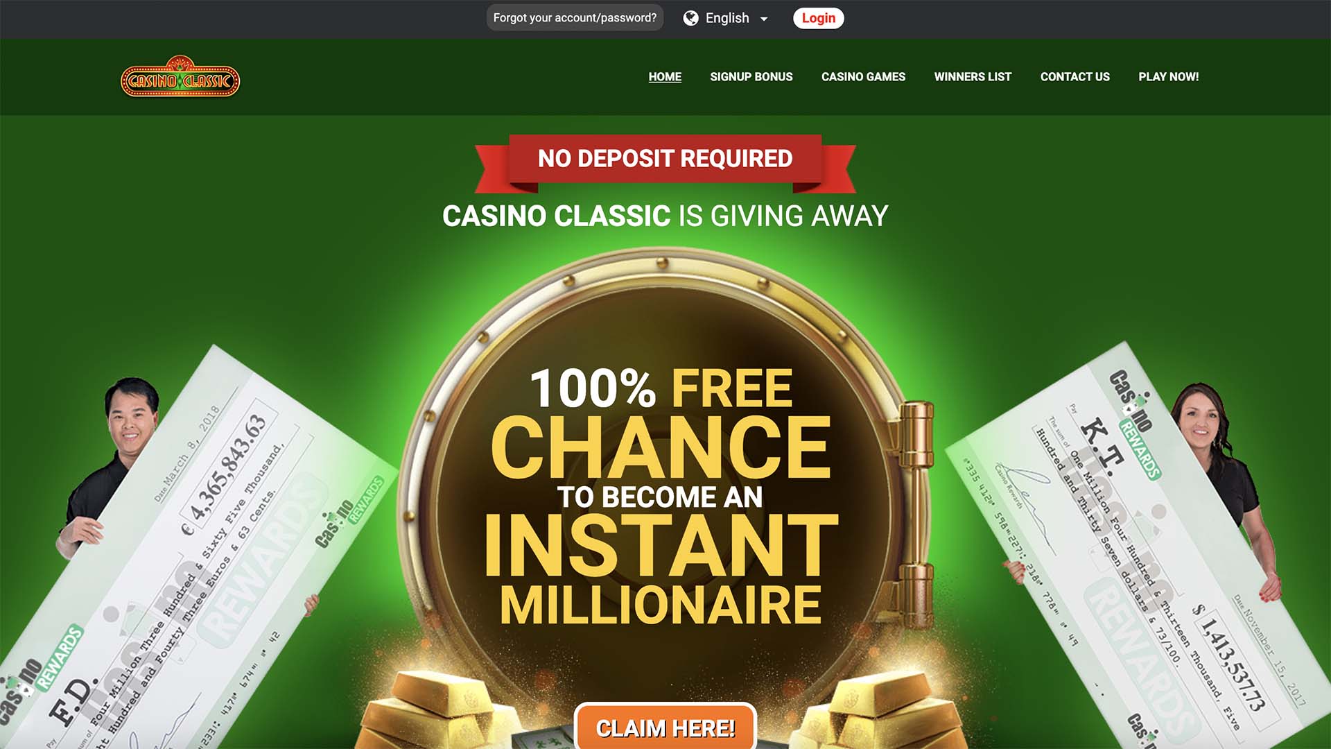 Casino Classic Homepage