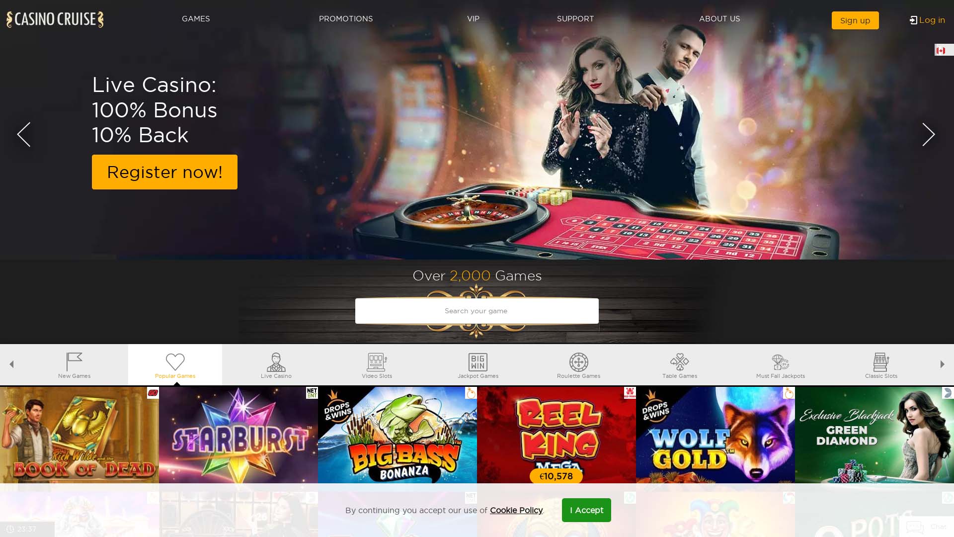 Screenshot of Casino Cruise taken in 2025