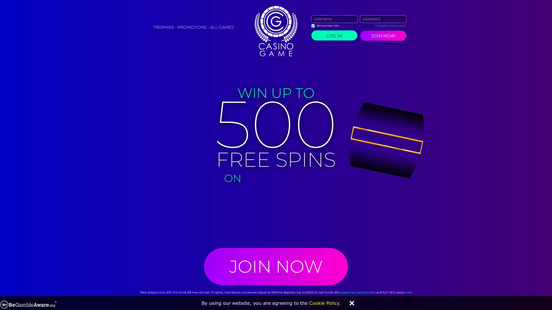 Screenshot of Casino Game taken in 2025