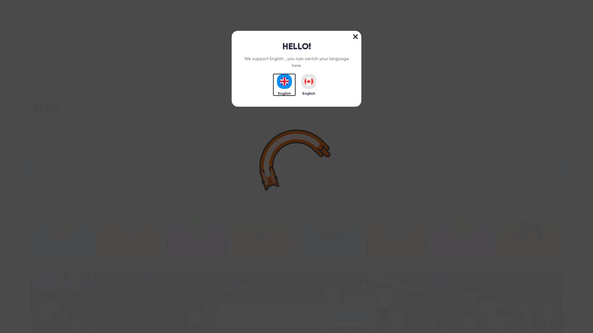 Screenshot of Cazimbo Casino taken in 2025