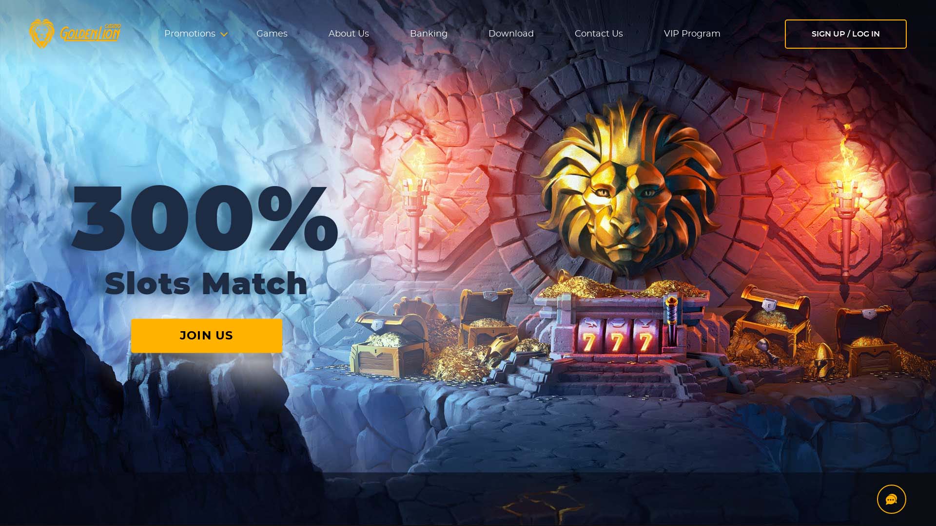 Screenshot of Golden Lion Casino taken in 2025