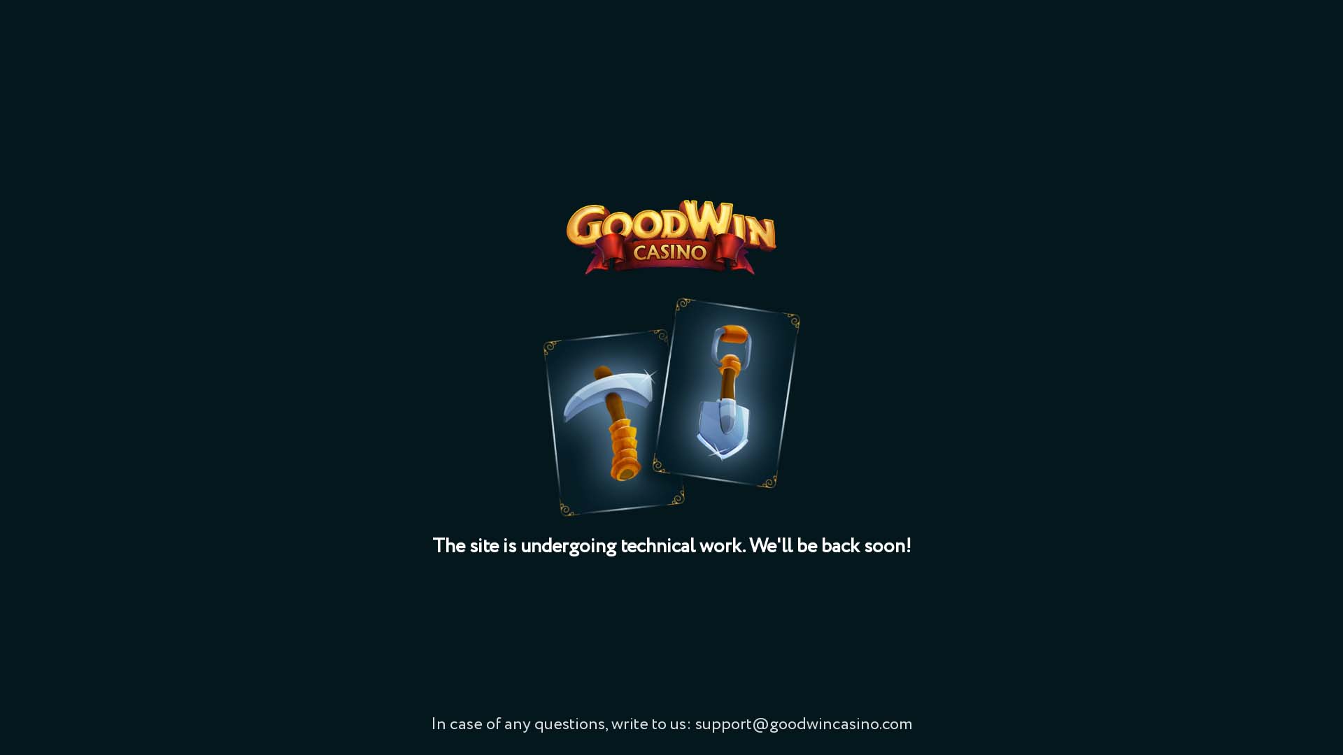 Screenshot of GoodWin Casino taken in 2025