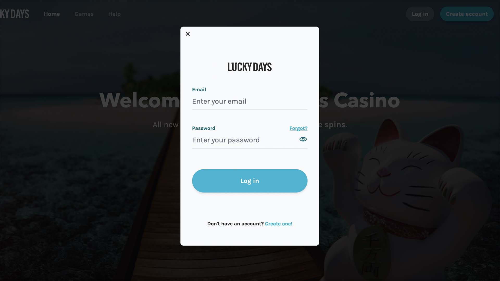 casinodays login