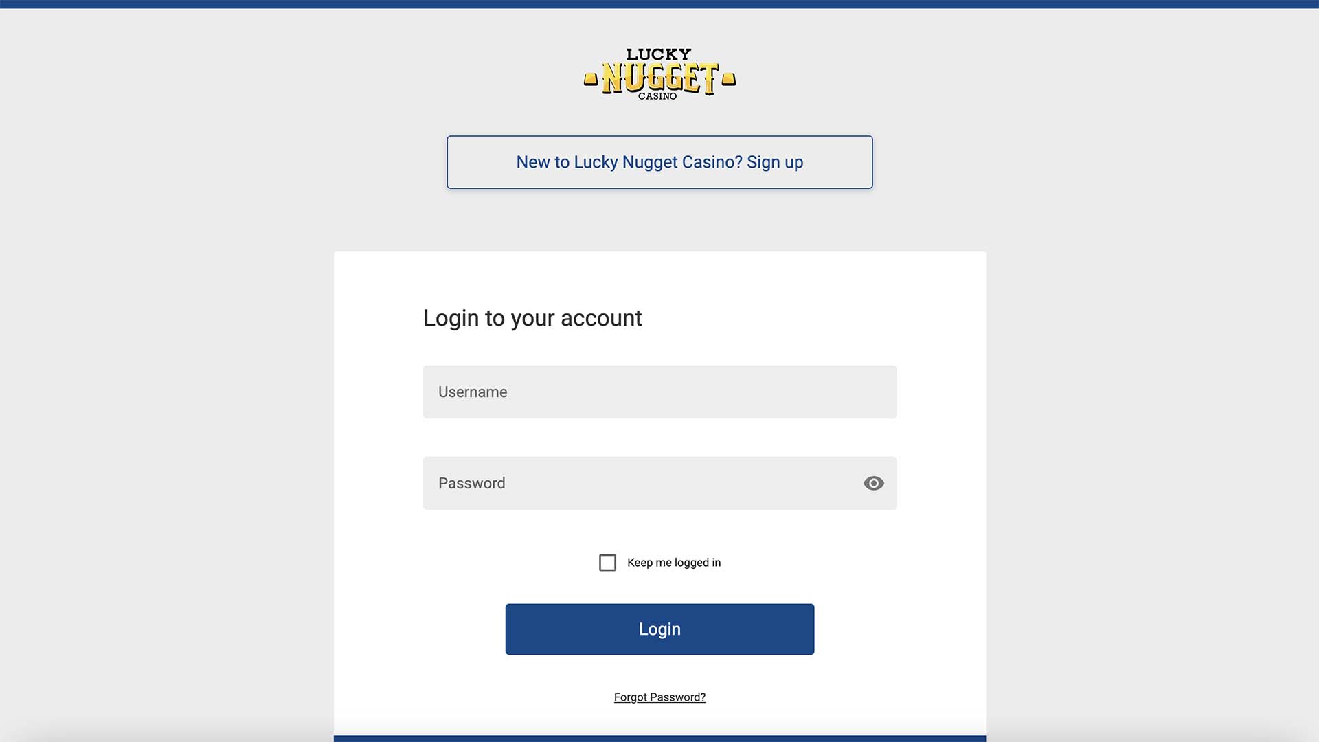 Lucky Nugget Casino Login