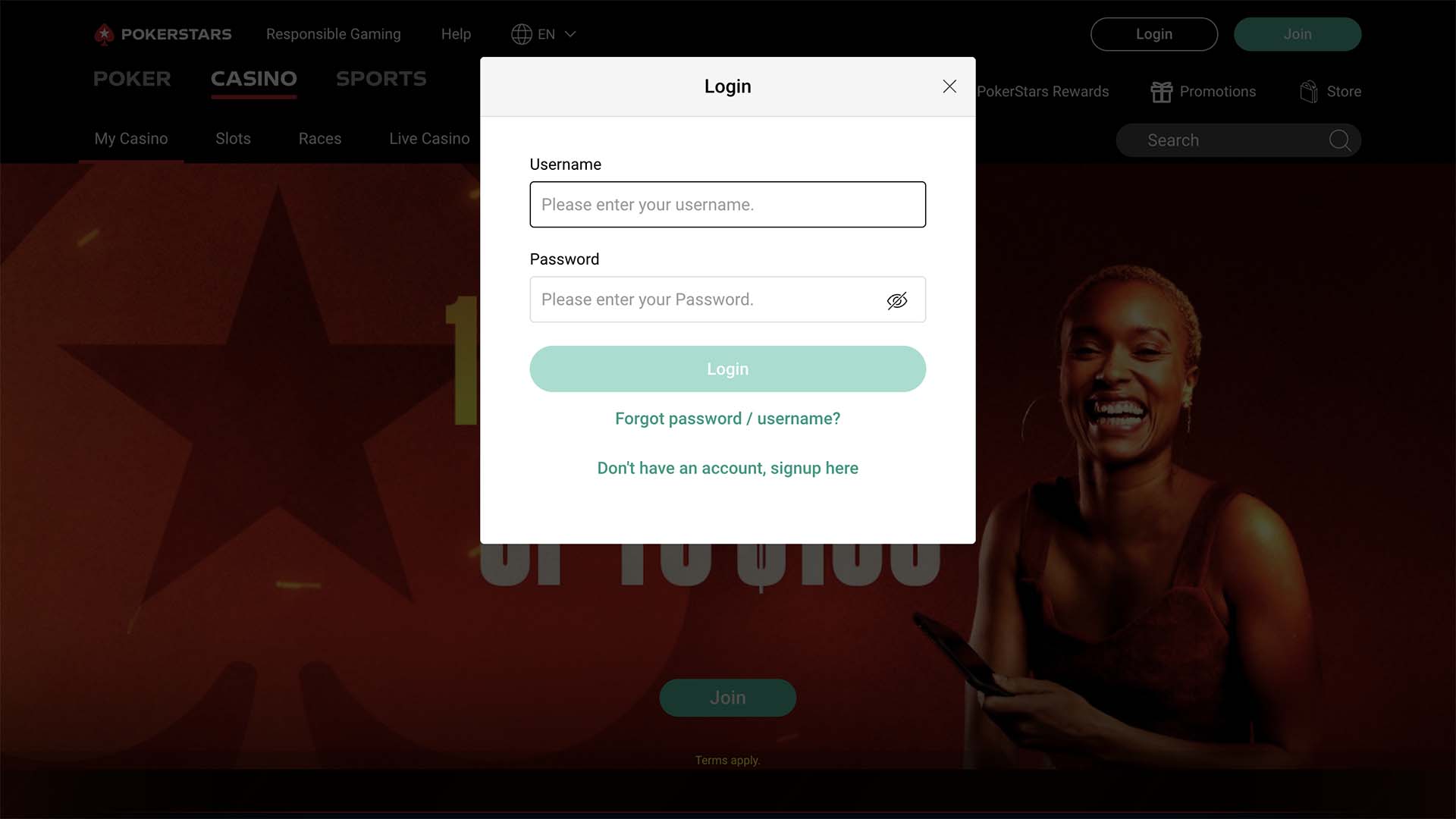 Pokerstars Casino Login Pokerstars Casino Login