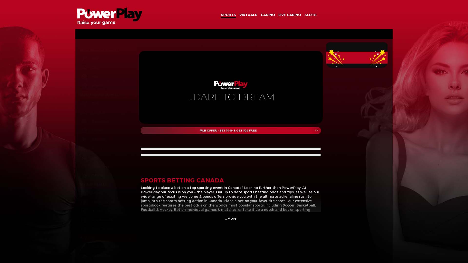 Screenshot of Power Play Casino taken in 2025