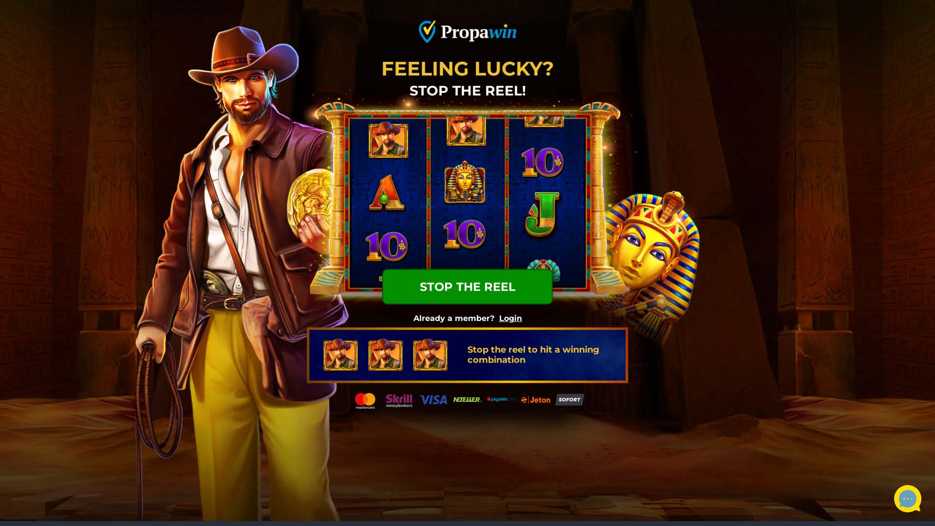 Screenshot of PropaWin Casino taken in 2025 Screenshot of PropaWin Casino taken in 2025