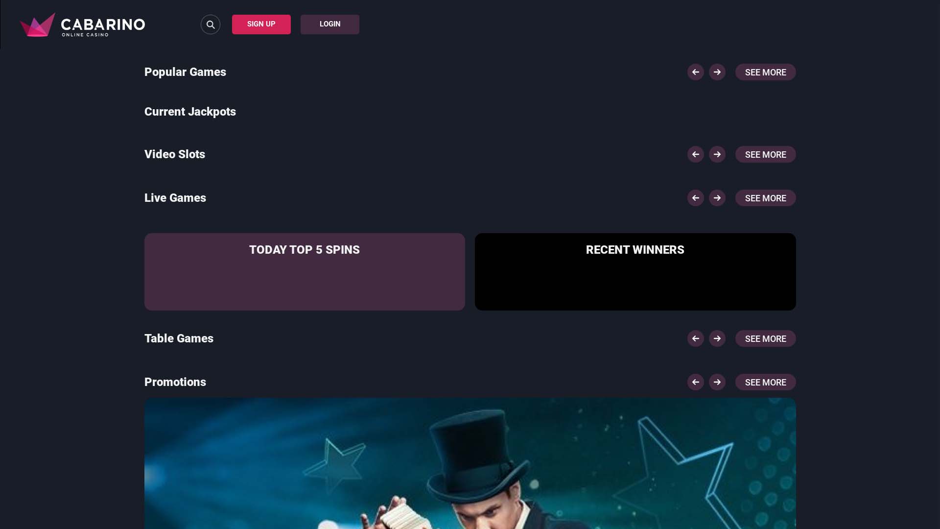 Screenshot of Royal Rabbit Casino taken in 2025 Screenshot of Royal Rabbit Casino taken in 2025