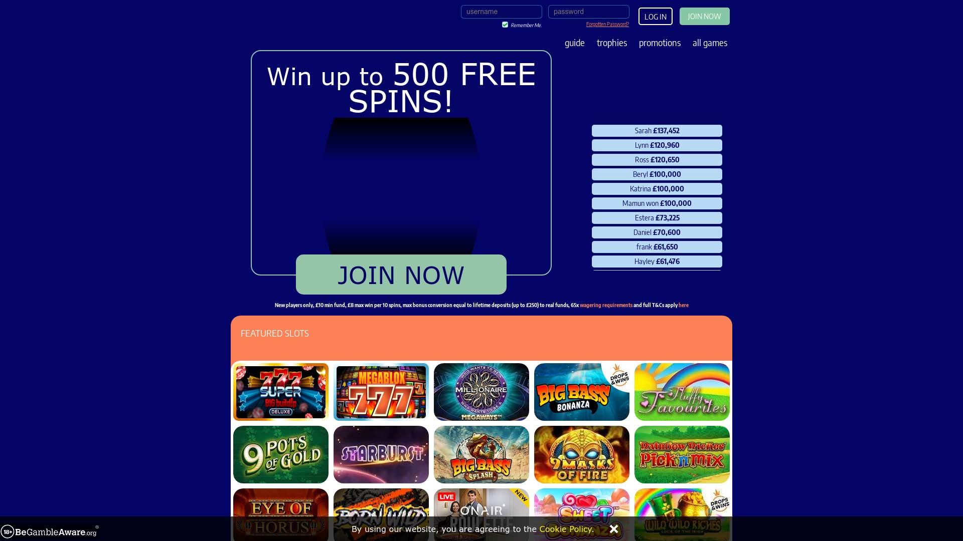 Screenshot of Slot Machine Casino taken in 2025