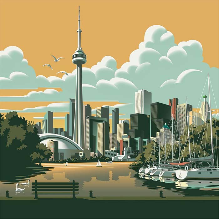 Toronto in Ontario, Canada