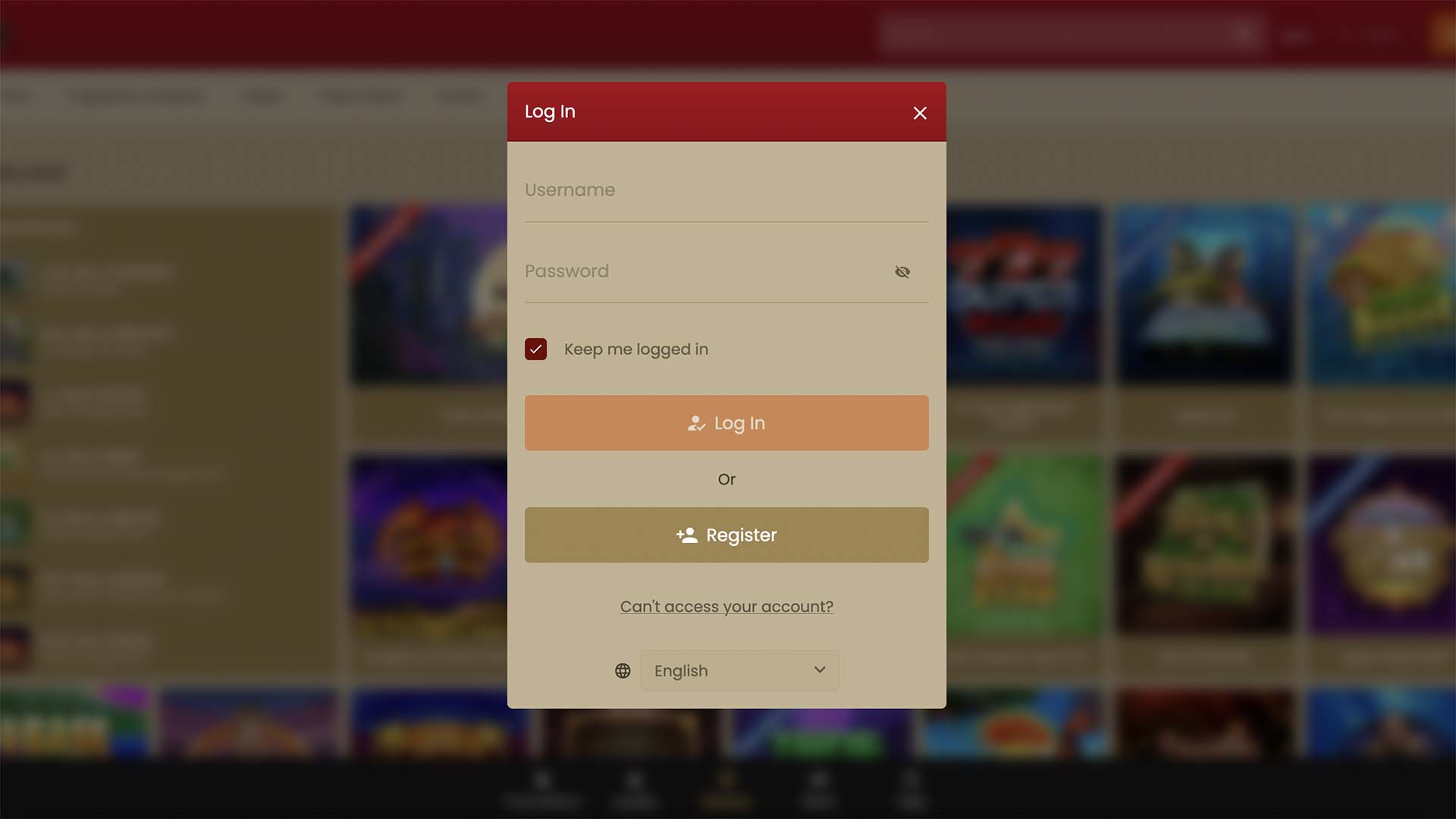 Villento Casino Login Form Villento Casino Login Form